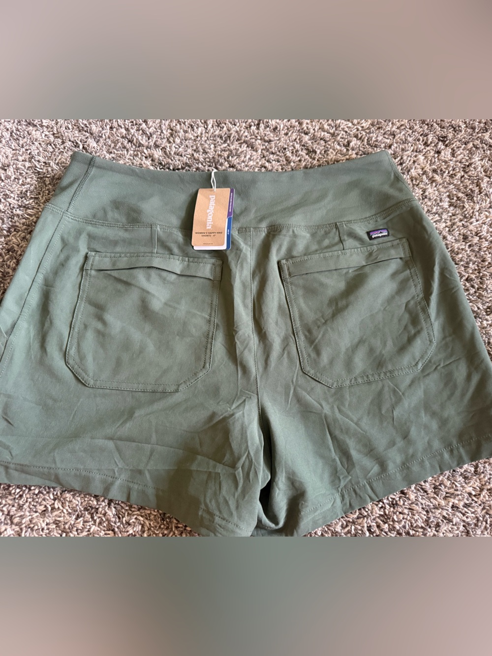Patagonia Women’s Olive Green Pull-On Shorts-NWT Medium - Picture 3 of 3
